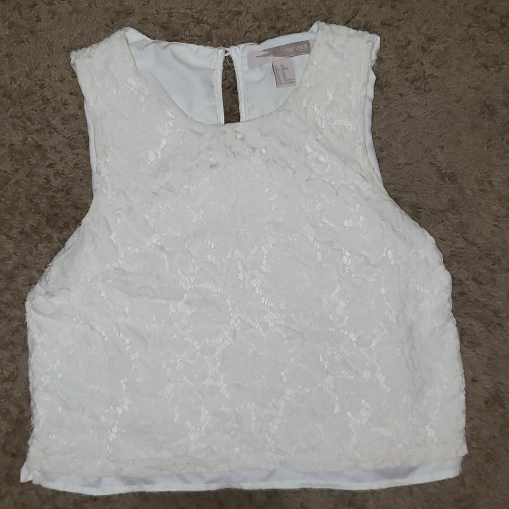 Lace crop top